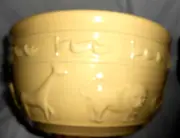 WILLIAMS-SONOMA LIGHT YELLOW LARGE NESTING MIXING BOWL CIRCUS ANIMAL THEME