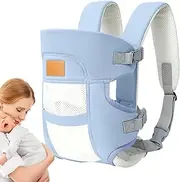 Front Baby Carrier, Baby Strap Carrier, Lightweight Head Support Adjustable Sling Bag for Daily Outdoor Activities Travel Zoo Visits Urban Commuting