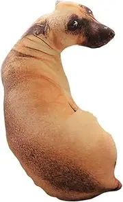Ipetboom Dog Pillow 3D Simulation Pillow Plush and Comfortable for Home Office Car Hotel Sofa Bench