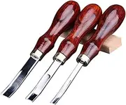 OFFIGAM 1PC Leather Trimmer with Wooden Handle Durable Skiving Tool for Leather Craft Comfortable Grip for DIY Projects for Professionals and Amateurs Rabbet