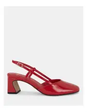 [Novo Shoes] Iyla Mules in Red Patent