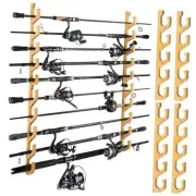 WH5 Horizontal Fishing Rod/Pole Holders for Garage, Wall or Ceiling Mounted