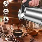 Stainless Steel Moka Pot Easy to Clean Stove Top Coffee Maker for Home NunaS