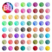60 Colors Mica Powder Epoxy Set Natural Pearlescent Color for Soap