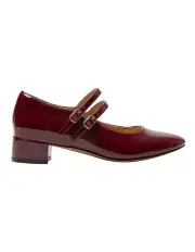 [Sandler] Stefanie Heeled Shoes in Wine Patent Leather