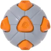 DAFORERAL Loud Squeaky Dog Toy, Triangle Ball Shape Chew Toy for Dogs, TPR Durable Interactive Pet Toy for Teeth Cleaning and Boredom Relief (A04)