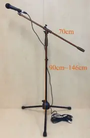 Adjustable Telescopic Boom Microphone Stand w/6m Cabel,Mic, Clip, Carry Bag, MS1