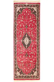 Kum Hand Knotted Silk Hallway Runner Rug - 180x78 by Cyrus Rugs