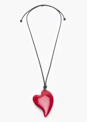 [Taking Shape] Taking Shape Big Bold Heart Necklace in RED - Women's Accessories Red