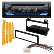 JVC CD Receiver AM/FM Radio Single DIN Car Stereo for 2001-2004 Ford Mustang