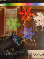 Color Switch Plus Swirling Colored Christmas Snowflake Projection LED Projector