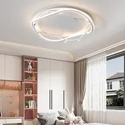 Modern Ceiling Light,Dimmable LED Ceiling Light, Aluminum-Acrylic, Close to The Ceiling, Flush-Mounted Light, for Boys' and Girls' Rooms, Bedroom, Living Room, Chandelier (Color : B)