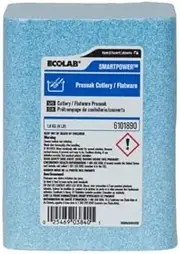 Ecolab SMARTPOWER Presoak Cutlery/Flatware - 4 lb, 1 Count (Pack of 1), Blue
