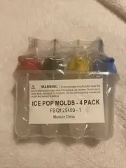 Ice pop molds (4 Pack), Sealed, FSC#25409-1.