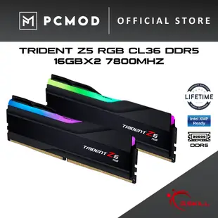 G.skill Trident Z5 RGB 系列 DDR5 7200Mhz CL34, DDR5 7800Mhz CL