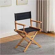 Professional Directors Chair,Beech Wooden Frame Makeup Artist Chair Foldable Oxford Fabric Seat Easy to Carry&Travel,Short