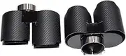 Compatible For 2019+BMW 3 Series G20 G21 330i 320d 330d 325i Exhaust Tip Upgrade Carbon Fiber Black Muffler 2.5" Exhaust Tip(Carbon fiber 6)