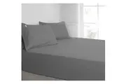 Algodon King Bed Combo Fitted Sheet Set w Pillowcases 300TC Cotton Charcoal