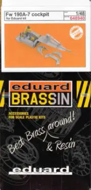 EDU648940 1:48 Eduard Brassin Print - Fw190A-7 Cockpit (EDU kit)