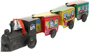 Wind up Mini Iron Train Toy for Boys and Girls Clockwork Plaything Carriages Craftsmanship for Fun Memories