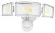 LED Security Motion Sensor Outdoor Lights,3 Head Motion Detection 1 White