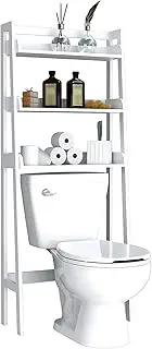 SPXMQSS Washing Machine Storage Unit, Over Toilet Shelving Unit, Free Standing Laundry Washing Machine Cabinet with Open Shelves, Over The Toilet Storage for Bathroom, 63.5x25x156cm