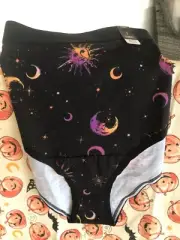 Torrid Size 3 22/24 Black Celestial Cheeky Panty Sun Moon Star’s Galaxy NWT