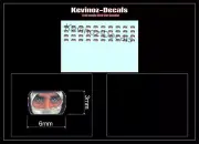 1/32 Scale Decals for Scalextric 1970's / 80's Drivers Helmet Faces