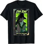 Disney Lion King Distressed Scar VHS Cover Graphic T-Shirt