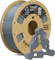 OVERTURE PETG Filament 1.75mm with 3D Build Surface 200 x 200 mm 3D Printer Consumables, 1kg Spool (2.2lbs), Dimensional Accuracy +/- 0.05 mm, Fit Most FDM Printer (Light Gray)