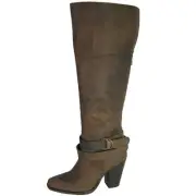 Steve Madden Womens 'Rockiie' Knee High Boot, Cognac Leather, US 5.5