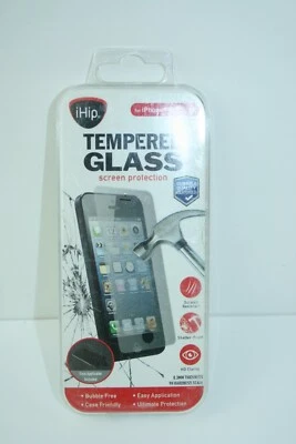 iPhone 5/5S/5C iHip Tempered Glass Screen Protector - Full Coverage