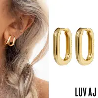 在飛比找博客來優惠-LUV AJ 好萊塢潮牌 金色鎖扣耳環 簡約小圓耳環 CHA