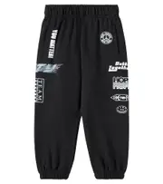 [Molo] Molo Allen printed cotton jersey sweatpants Y 12 black