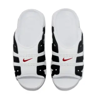 Nike 拖鞋 Air More Uptempo Slide 白 黑 大AIR 男鞋 氣墊 FB7818-100