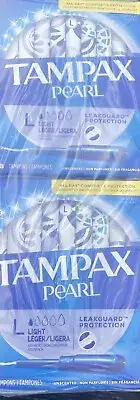 Tampax Pearl Tampons Light Absorbency Unscented, 12 Boxes, 216 total