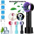 3x Mini Portable Fan Bladeless Hand Held Cooler Fan USB Rechargeable No Leaf AU