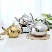 Thickened Stainless Steel 1-2L Teapot Flower Tea Kettle Strainer Hotel Restauran