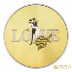 【TRUNEY貴金屬】2024愛的誓言精鑄鍍金彩色銀幣17.5公克 - 盒裝