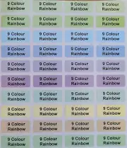 132+28 Free 9 Colour Rainbow Personalised Pencil Name Label Stickers(22*09)
