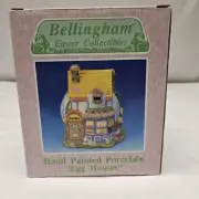 Vtg Bellingham Easter Village House "Bakery" Porcelain Hand Painted Collectible