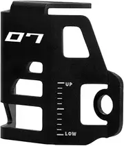 MotHeart Motorcycle Rear Brake Fluid Reservoir Protection for MT-07 2015-2024 FZ-07 2015-2024 Rear Brake Cylinder Protection for Brake Pump Motorcycle Protection Accessories (Black)