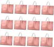 Garneck 1 Set 15Pcs Rose Gold Non Woven Fabric present Bags Portable Shopping Bags for Parties Holidays and Special Occasions for and Party Favors