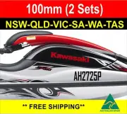 PWC Jet Ski Rego Sticker Customise registration 100mm High Cast Vinyl 2Pcs