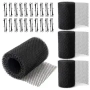 4Pack Gutter Guard Mesh Rolls, 20 Feet Gutter Leaf Guards with 40 Clip8464