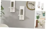 Wall Mount Candle Holders Wall Planter Holder Hanging Wall Sconces White