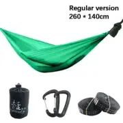 2022 New Ultralight 380T (20D) Outdoor Camping Nylon Hammock Sleep Swing Tree Be