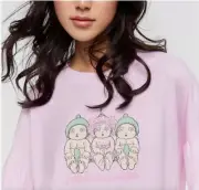 BNWT PETER ALEXANDER MAY GIBBS GUMNUT BABIES FRILL SLEEVE PYJAMA TSHIRT SIZE XL
