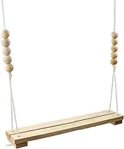 Chicken Swing,Safe Natural Wooden Chick Toys - Poultry Habitat Supplies and Care Necessities for Pet Bird Owners Outdoor Decor Hens Starter Farm Jungle Chicks