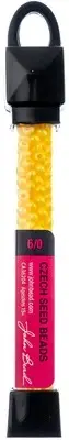 John Bead Czech Seed Beads 24g-6/0 Lemon Drop 63210001-0001